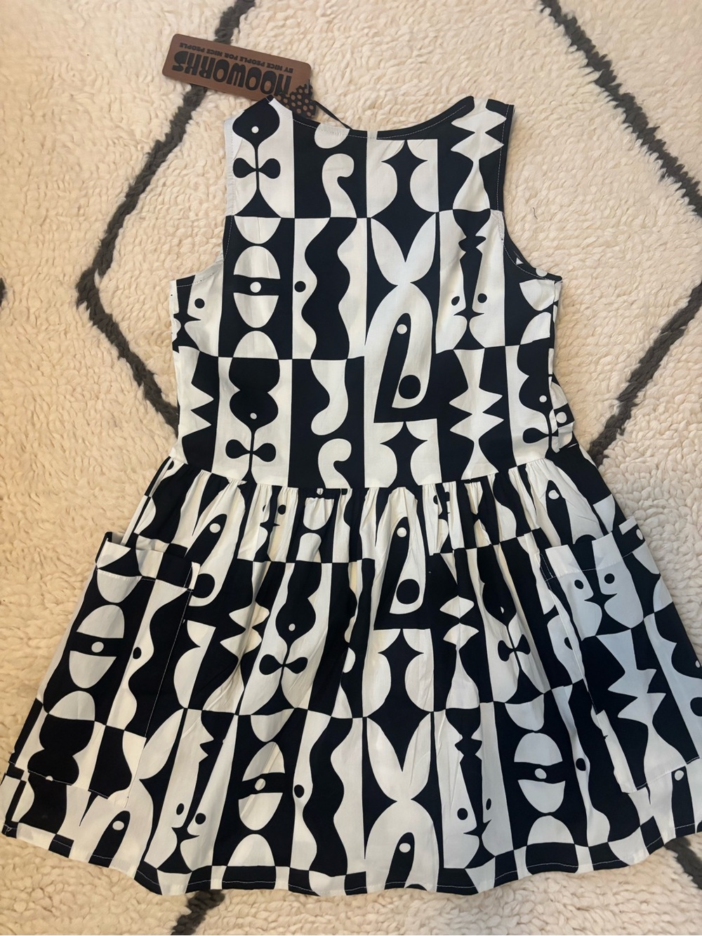 NOOWORKS Big Pocket Dress XS illusions - Picture 3 of 3